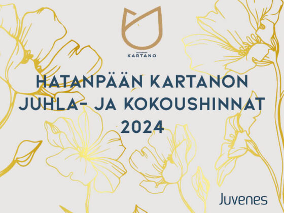Hatanpään kartanon Juhla- ja kokoushinnat 2024 kuva