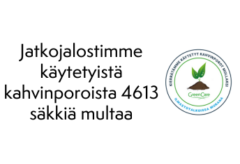 Jatkojalostamme kahvinporoista