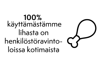 100 % kotimaista lihaa