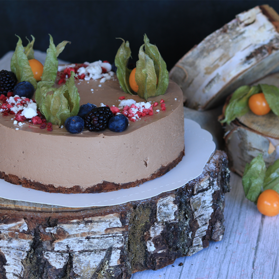 makeat ja suolaiset kakut - Vegaaninen suklaamoussekakku